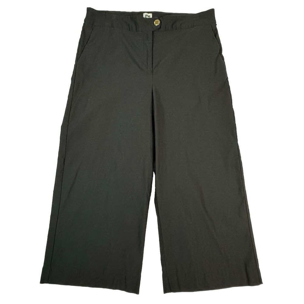 Anne Klein Stretch Black Capri Size 12 Dress Pants